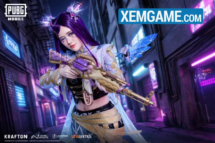 PUBG Mobile hợp tác streamer Ms Three ra mắt giáp tối thượng "Thần Tượng Thiên Hà"