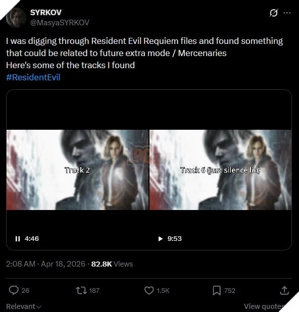 Resident Evil: Requiem Bất Ngờ Rò Rỉ Gợi Ý Về Chế Độ Mercenaries