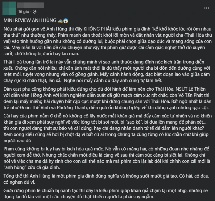 Review cực nóng Anh Hùng: Thái Hòa xứng tầm nóc nhà diễn xuất