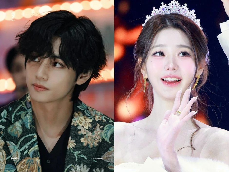 Rổ bằng chứng V (BTS) hẹn hò Jang Won Young kém 9 tuổi
