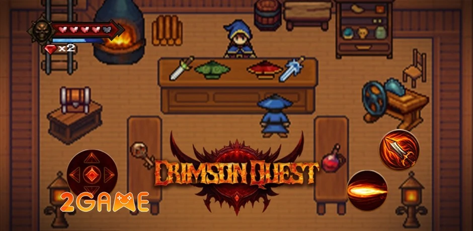 RPG Pixel Hero: Crimson Quest - Trở thành huyền thoại trong thế giới retro