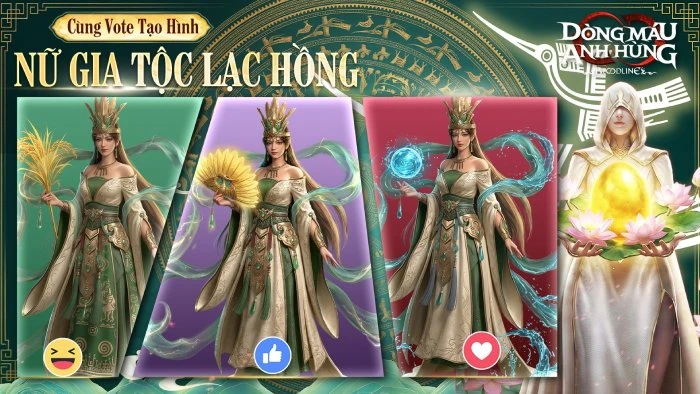 Siêu phẩm Bloodline: Dòng Máu Anh Hùng khiến game thủ Việt tự hào khi đưa Lạc Long Quân và Âu Cơ vào game