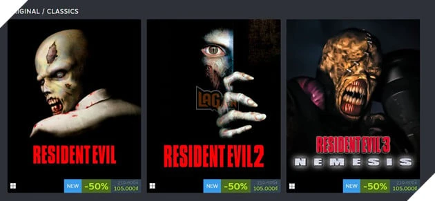 Sở Hữu Ngay Bộ Ba Game Resident Evil Gốc Với Giá Cực Hời Kèm Một Lưu Ý Quan Trọng