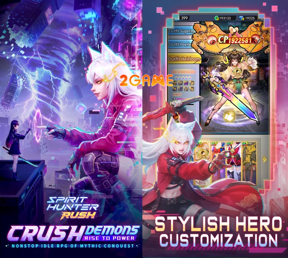 Spirit Hunter: Rush - Khám phá Tam Giới theo phong cách Cyberpunk cực chất