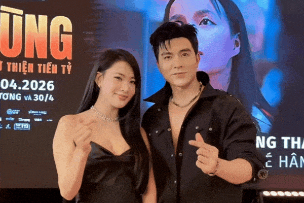 Steven Nguyễn và Minh Trang ôm nhau cứng ngắc ở sự kiện