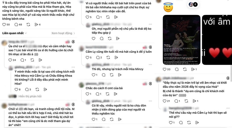 Tại sao Hòa Minzy hứng chỉ trích nhiều hơn Cẩm Ly?