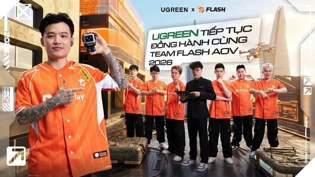 Team Flash × Ugreen: “Charge Like A Champion” – Tiếp Năng Lượng Cho Hành Trình Chinh Phục 2026