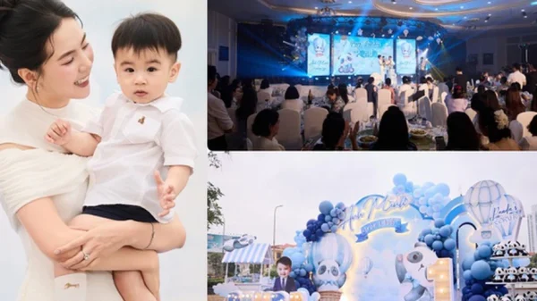 Bé Panda tròn 1 tuổi: Tiệc thôi nôi tổ chức tại dinh thự hoành tráng, màn "chốt mic" của quý tử nhà nữ MC gây sốt kenhtingame com thumb be panda tron 1 tuoi tiec thoi noi to chuc tai dinh thu hoanh trang man quot chot mic quot cua quy tu nha nu mc gay sot 0fa11776758948742 940w