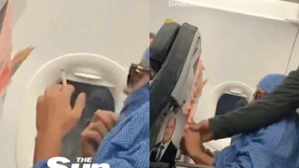 Cảnh tượng gây sốc: Nữ hành khách châm lửa đốt ghế khi máy bay đang bay kenhtingame com thumb canh tuong gay soc nu hanh khach cham lua dot ghe khi may bay dang bay d79e1776308048530 940w