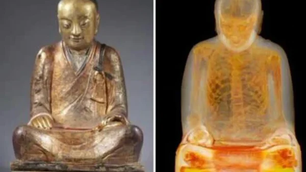 Quét CT bên trong pho tượng Phật 1.000 năm tuổi, phát hiện xác ướp nhà sư với ruột gan biến mất, thay bằng những mảnh giấy nhỏ đầy mật mã bí ẩn kenhtingame com thumb quet ct ben trong pho tuong phat 1000 nam tuoi phat hien xac uop nha su voi ruot gan bien mat thay bang nhung manh giay nho day mat ma bi an 7c2e1775104014675 940w