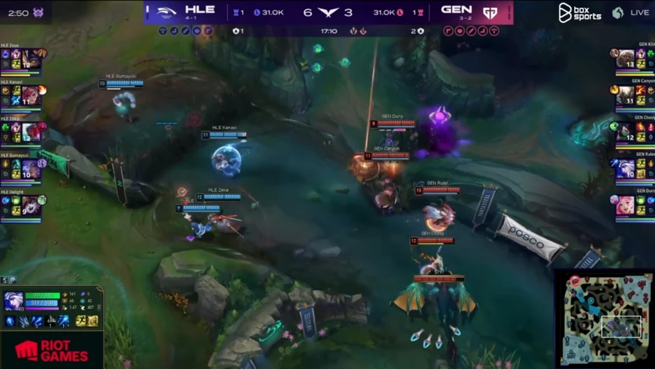 Tình huống chủ chốt trong chiến thắng của HLE trước Gen.G hóa ra là do Gumayusi "đạo diễn"