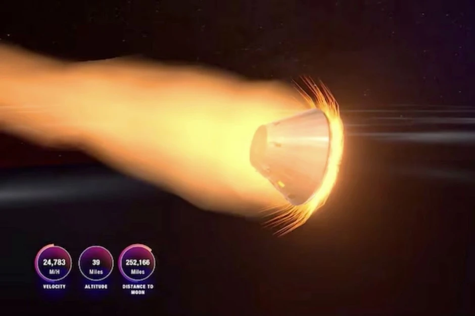 Toàn bộ quá trình vượt “hoả ngục” 2.800 độ C, đổ bộ về Trái đất với vận tốc gấp 35 lần âm thanh của Artemis II Toàn bộ quá trình vượt “hoả ngục” 2.800 độ C, đổ bộ về Trái đất với vận tốc gấp 35 lần âm thanh của Artemis II