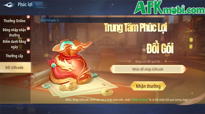 Tổng hợp gift code game Kiếm Chỉ Giang Hồ: Khai Thiên mới nhất