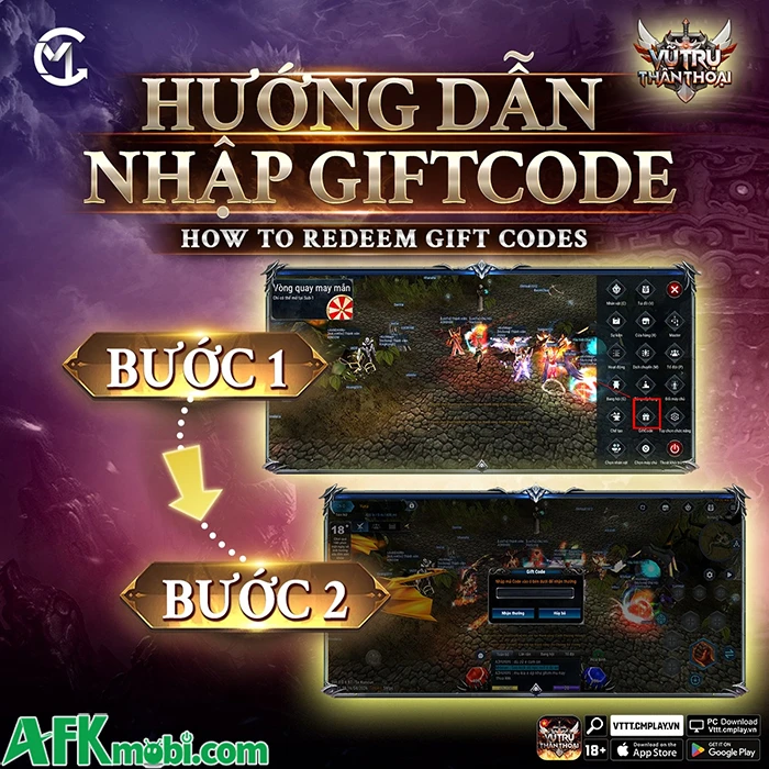 Tổng hợp gift code game Vũ Trụ Thần Thoại mới nhất trong tháng