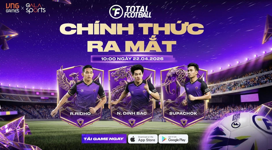 Total Football VNG chính thức ra mắt cộng đồng game thủ Đông Nam Á