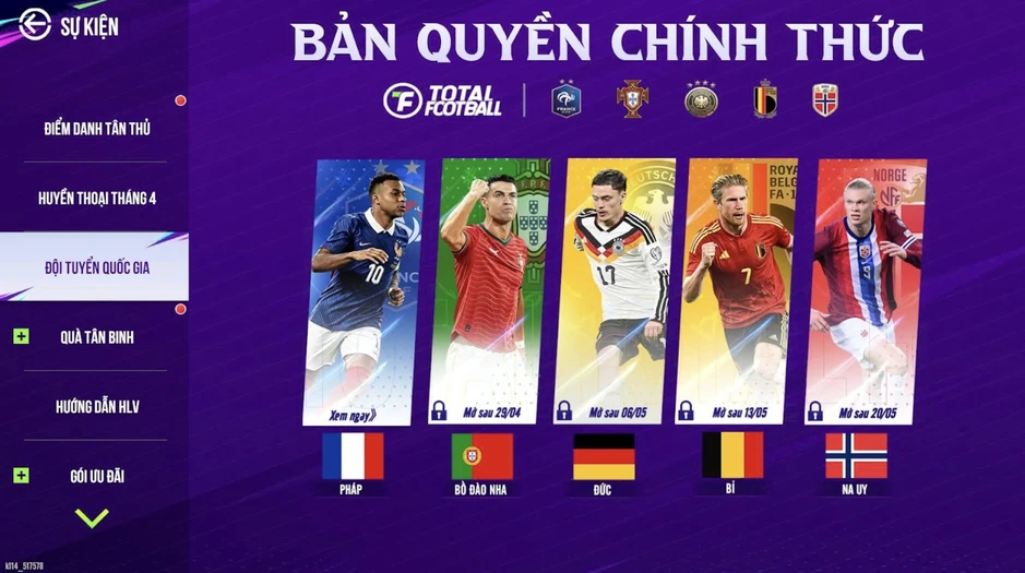 Total Football VNG chính thức ra mắt cộng đồng game thủ Đông Nam Á