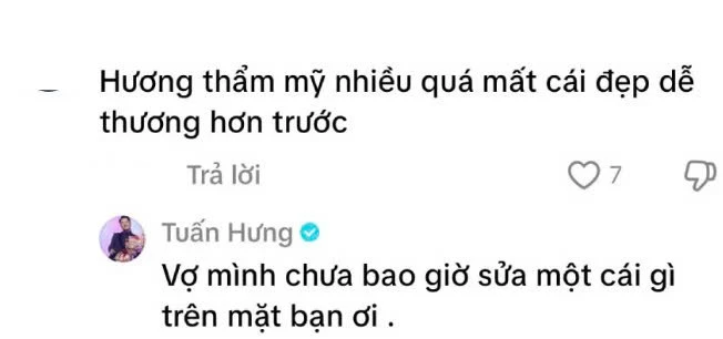 Tuấn Hưng lên tiếng khi Hương Baby bị chê thẩm mỹ quá đà