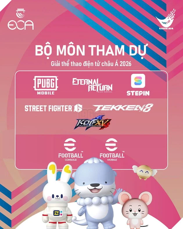 VIRESA Công Bố Danh Sách Chính Thức ĐTQG Tại Esports Championship Asia 2026