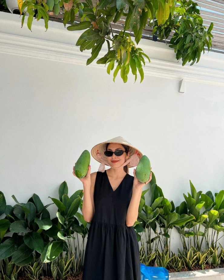 Vườn rau sạch trong biệt thự 500 m2 của Tăng Thanh Hà