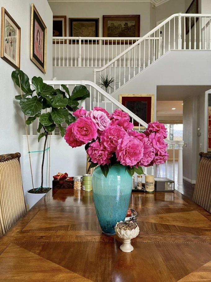 Vườn rau trong biệt thự nhà Diệu Hương ở Mỹ