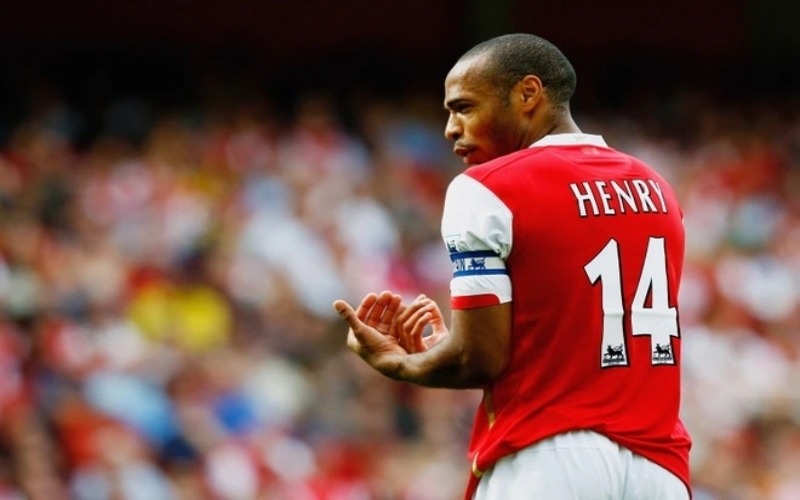Thierry Henry mặc áo số mấy trong sự nghiệp?