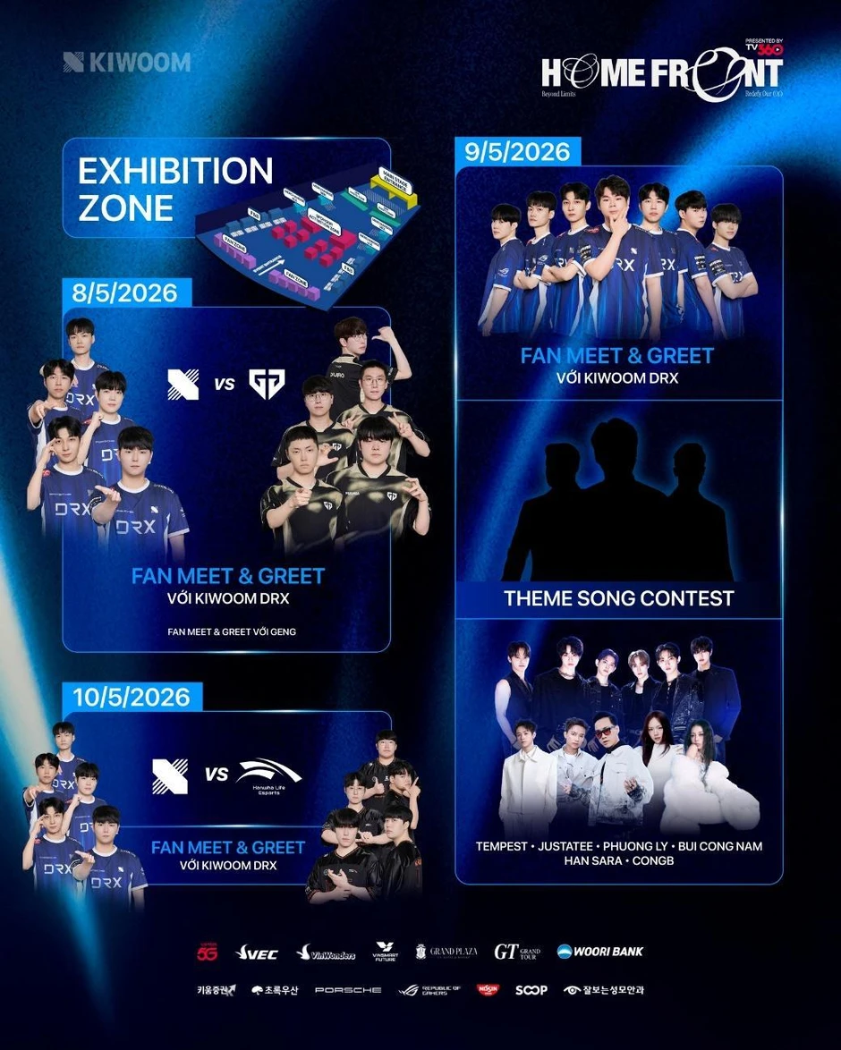 2026 LCK Team Roadshow – KIWOOM DRX Homefront Presented By TV360: Khẳng định vị thế Esports Việt trên bản đồ quốc tế