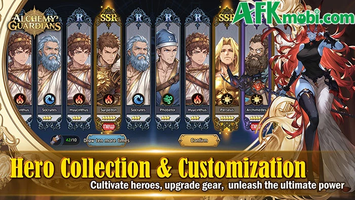 Alchemy Guardians game đấu tướng lấy chủ đề thần thoại Hy Lạp