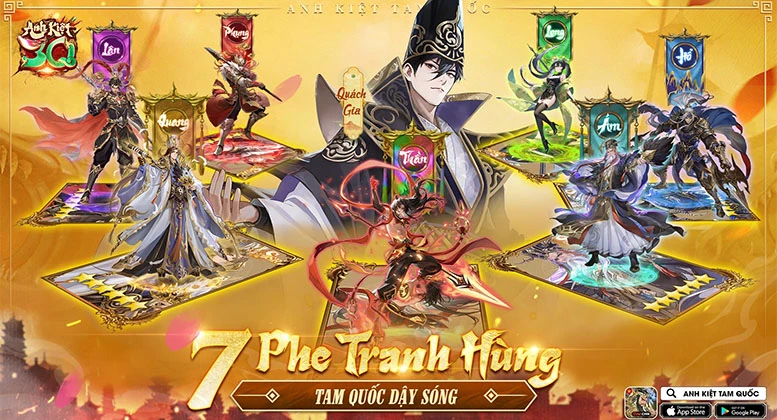 Anh Kiệt Tam Quốc - Game Tam Quốc 7 phe đầu tiên cập bến Việt Nam