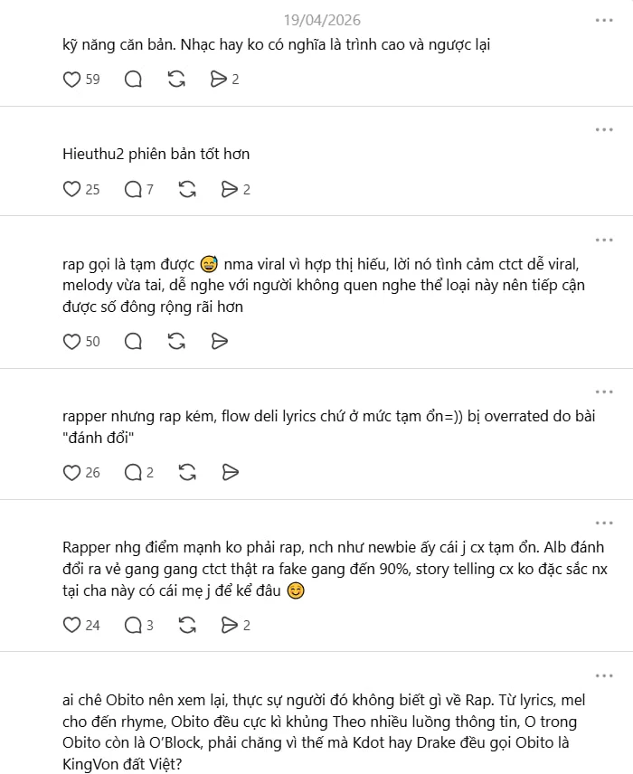 Bị chê rap dở, nam rapper hát hay nhất Vbiz mượn lời Đen Vâu đáp trả