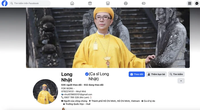 Ca sĩ Long Nhật nhiều lần gây xôn xao dư luận