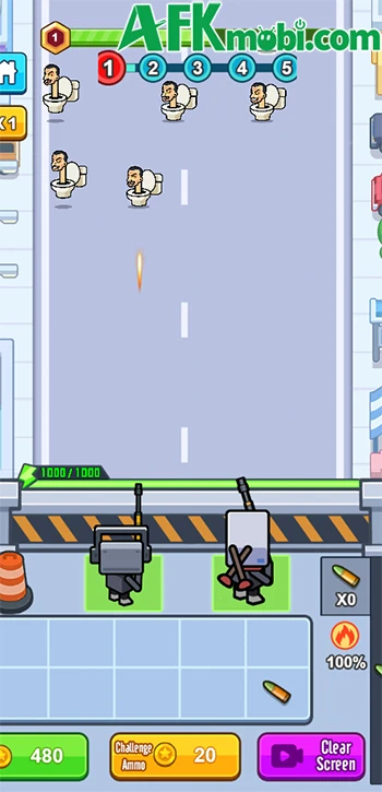 Camera Escape game phòng thủ roguelike lấy chủ đề Skibidi Toilet