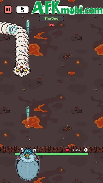 Caveman Survivor - Bắn tiêu diệt những sinh vật dài khổng lồ