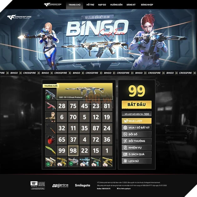 Crossfire Bùng Nổ Sự Kiện Bingo Mới Với QBZ-191-S Ghost Protocol Crossfire Bùng Nổ Sự Kiện Bingo Mới Với QBZ-191-S Ghost Protocol