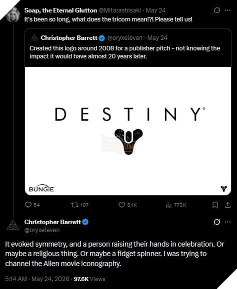 Cựu Giám Đốc Trò Chơi Tại Bungie Hé Lộ Nguồn Gốc Logo và Nhân Vật Trong Destiny 2 Cựu Giám Đốc Trò Chơi Tại Bungie Hé Lộ Nguồn Gốc Logo và Nhân Vật Trong Destiny 2