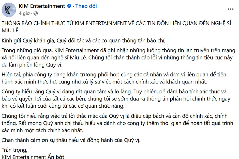 Đoạn clip viral nhất của Miu Lê lúc này