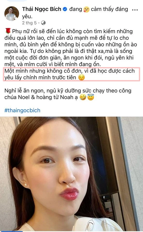 Dòng chia sẻ lạ của bà xã ca sĩ Phan Đinh Tùng