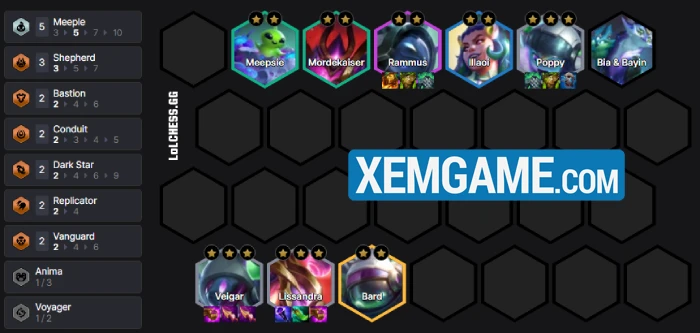 ĐTCL 17.2b: Hướng dẫn đội hình Veigar Du Mục reroll thuần