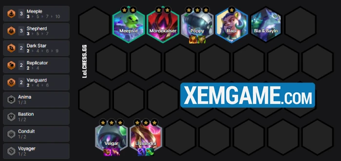 ĐTCL 17.2b: Hướng dẫn đội hình Veigar Du Mục reroll thuần