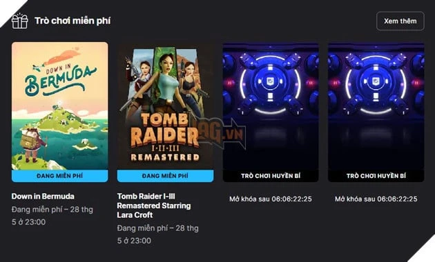 Epic Games Công Bố Tặng 4 Trò Chơi Phiêu Lưu Hấp Dẫn