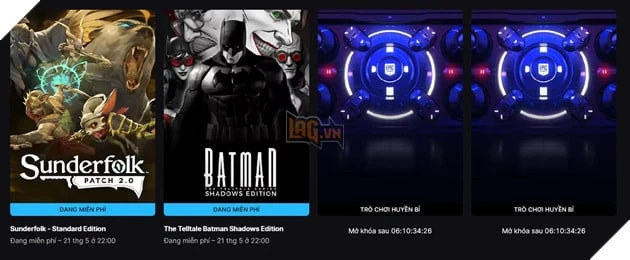 Epic Games Mang Đến Một Trải Nghiệm Batman Độc Đáo Hoàn Toàn Miễn Phí