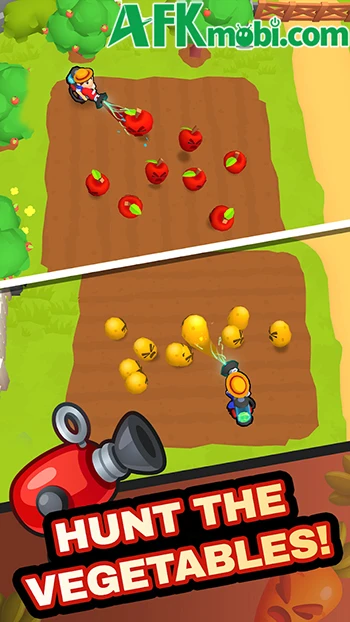 Farm Rush: Harvest Tycoon cho bạn săn rau củ quả bằng máy hút
