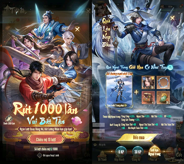 Giang Hồ Kỳ Ngộ - Vplay tặng combo quà trị giá hàng triệu đồng