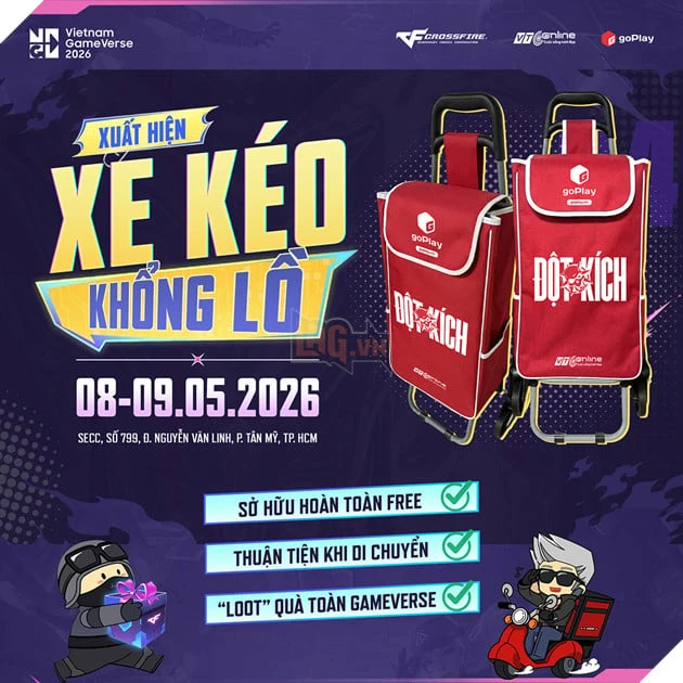 Goplay Tại Vietnam Gameverse 2026: "Hào Quang" Đột Kích 18 Năm Và Cơn Sốt "Xe Kéo Khổng Lồ" Goplay Tại Vietnam Gameverse 2026: "Hào Quang" Đột Kích 18 Năm Và Cơn Sốt "Xe Kéo Khổng Lồ"