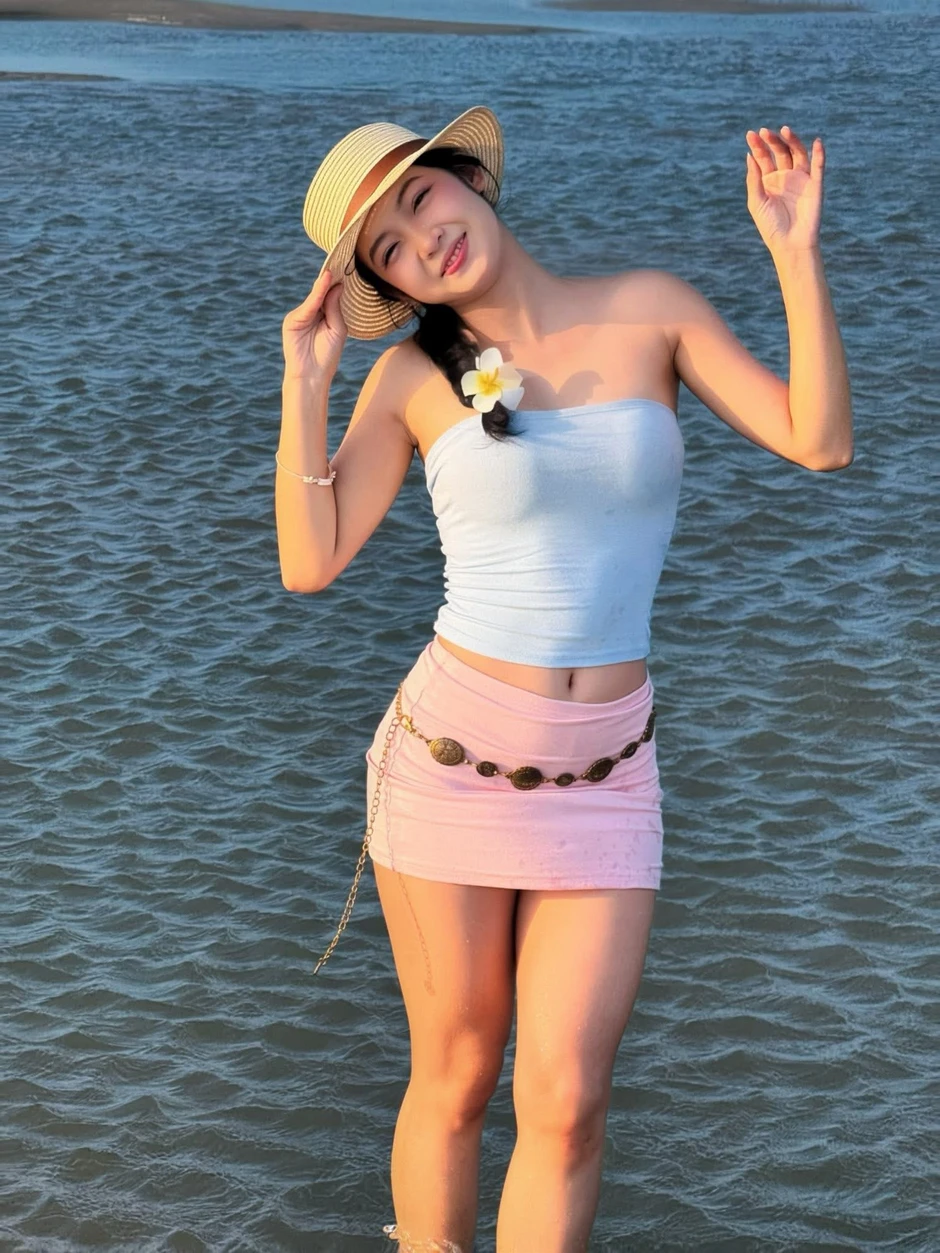 Hà Phi Yến chẳng cần bikini, một nụ cười đủ "gây bão" mạng