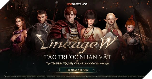 Hãy Nhanh Chân Giành Một Chỗ Trong Server Lineage W Qua Chức Năng Tạo Trước Nhân Vật