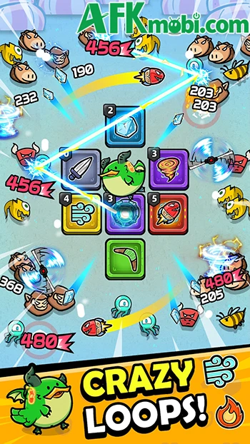 Loopy Ducky - Sắp xếp các vũ khí và kỹ năng lên vòng chạy của vịt