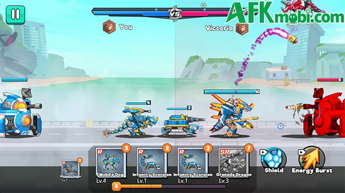 Mecha Storm Robot Battle game chiến thuật thả robot ra chiến đấu