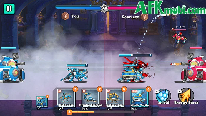 Mecha Storm Robot Battle game chiến thuật thả robot ra chiến đấu