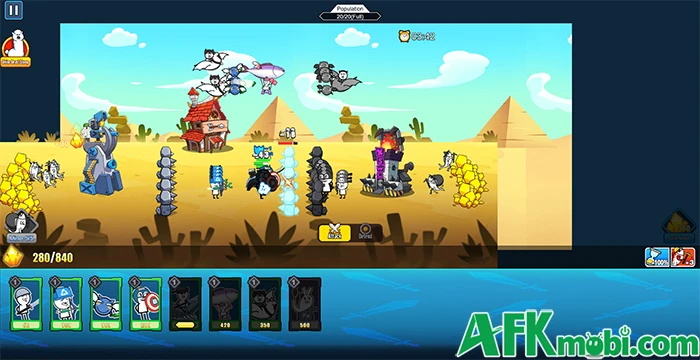 Meme Wars game chiến thuật thả lính đơn giản và quen thuộc