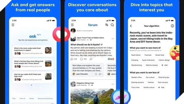 Meta âm thầm ra mắt ứng dụng mới giống Reddit mang tên Forum